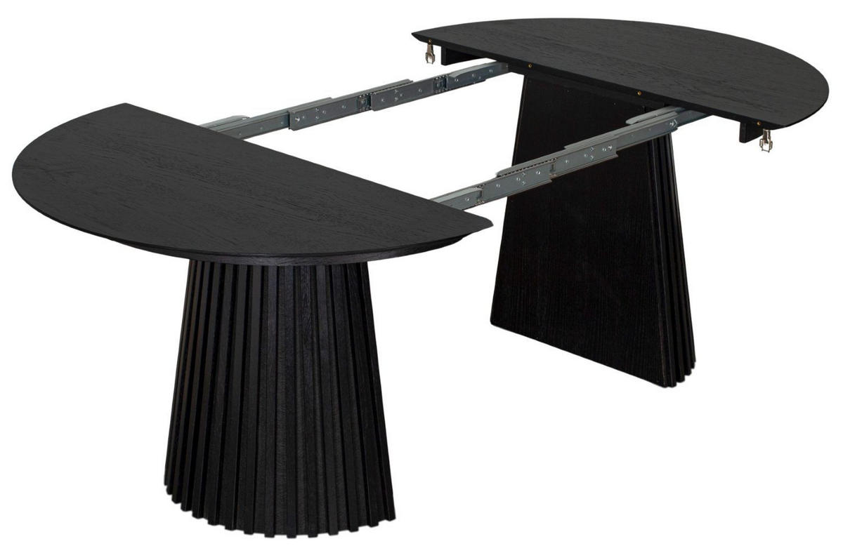 MÖBELSET Diningtisch Andria oval, 6er Set Diningsessel Ginosa hellgrau - Dunkelgrau/Hellgrau, Holz/Textil (210/75/120cm) - bene living