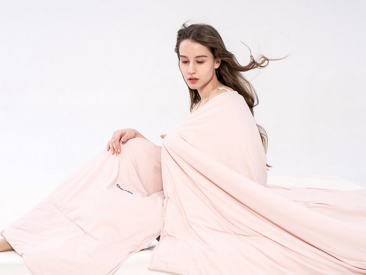 SOMMER-SCHLAFDECKE Rosa 135×200 cm Doppelseitig Atmungsaktiv für erfrischenden Schlaf - Rosa, Textil (135/200cm) - CHICASA