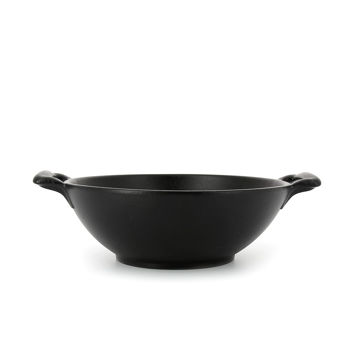 WOK 100 cl Gusseisenoptik - Schwarz, Keramik (16cm) - Revol Porcelaine France