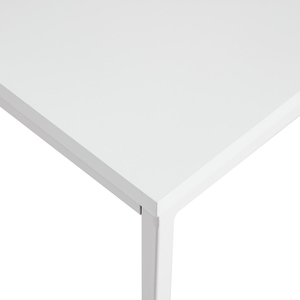 SCHREIBTISCH - Holzwerkstoff / Metall - Weiß, Holzwerkstoff/Metall (60/120/75cm) - home24