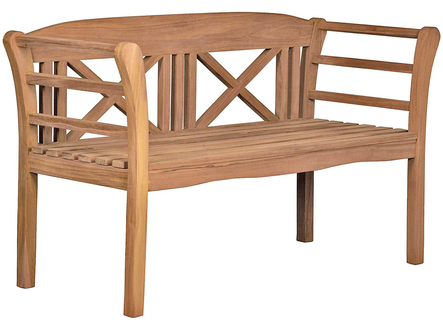 GARTENBANK Föhr - Naturfarben, Holz/Metall (120/94/60cm) - Mr. Deko