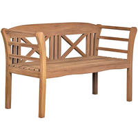 GARTENBANK Föhr - Naturfarben, Holz/Metall (120/94/60cm) - Mr. Deko