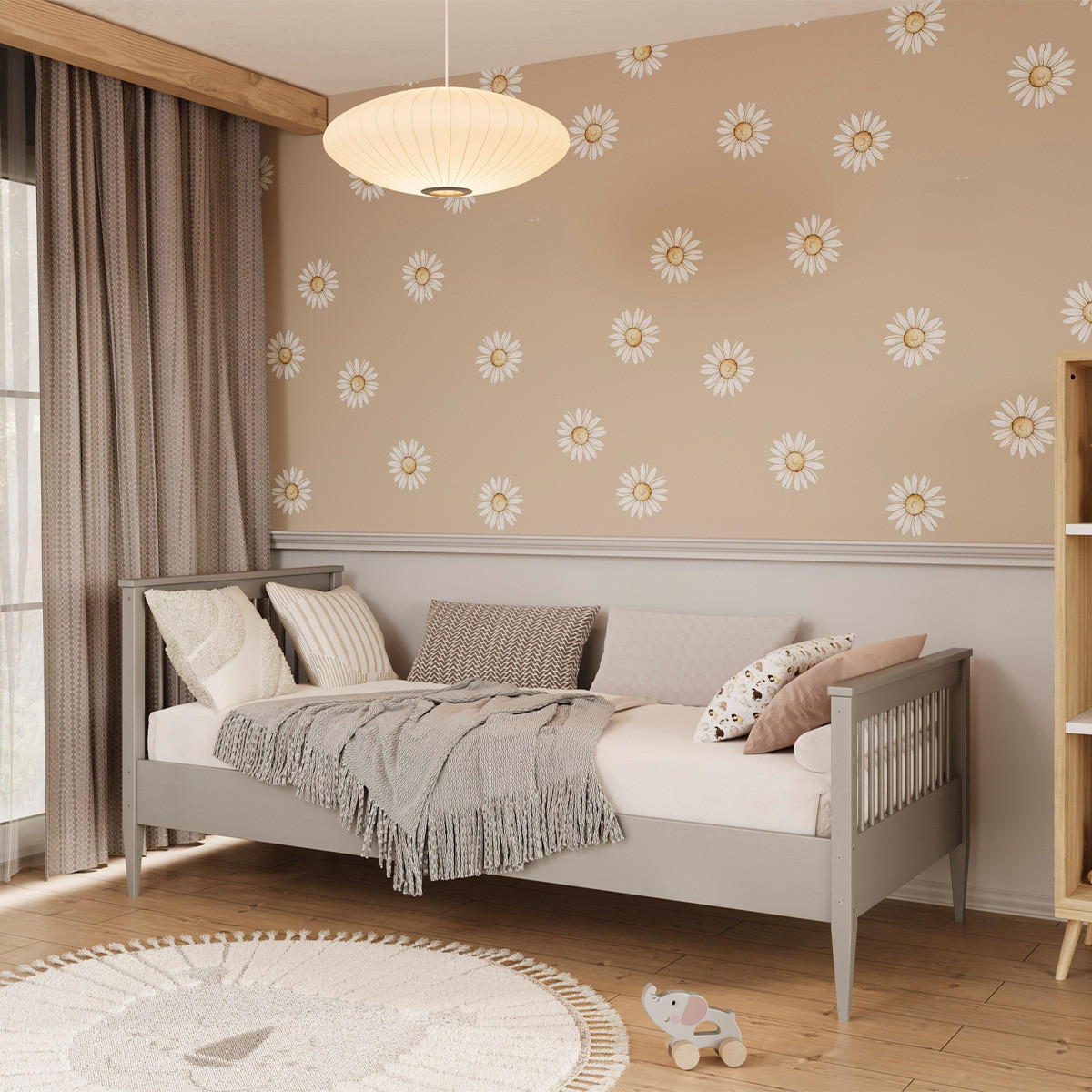 KREVET 90/200 Emilia Sivi - siva, drvo (90/200cm) - Petits-meubles