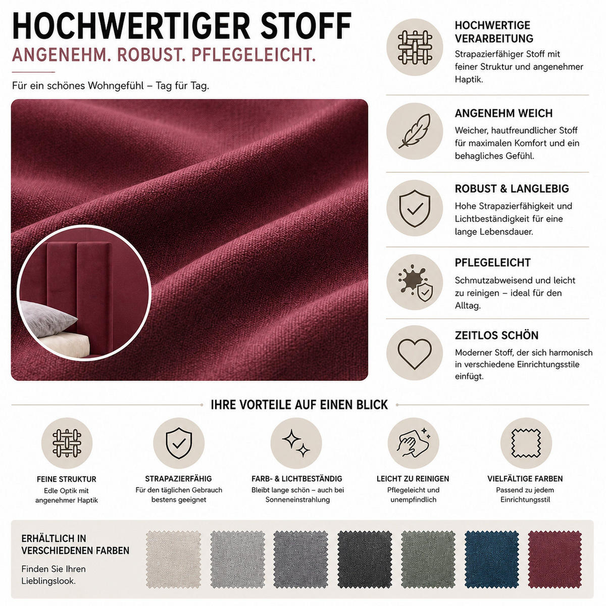 POLSTERBETT Nero 120x200 cm, Doppelbett mit Bettkasten und Lattenrost aus Holz, Velourstoff: Lila - Lila, Holz/Textil (120/200cm) - Marpur