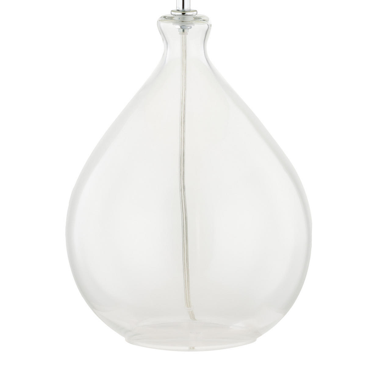 TISCHLEUCHTE - 1-flammig - Weiß, Textil (30/30/53cm) - home24