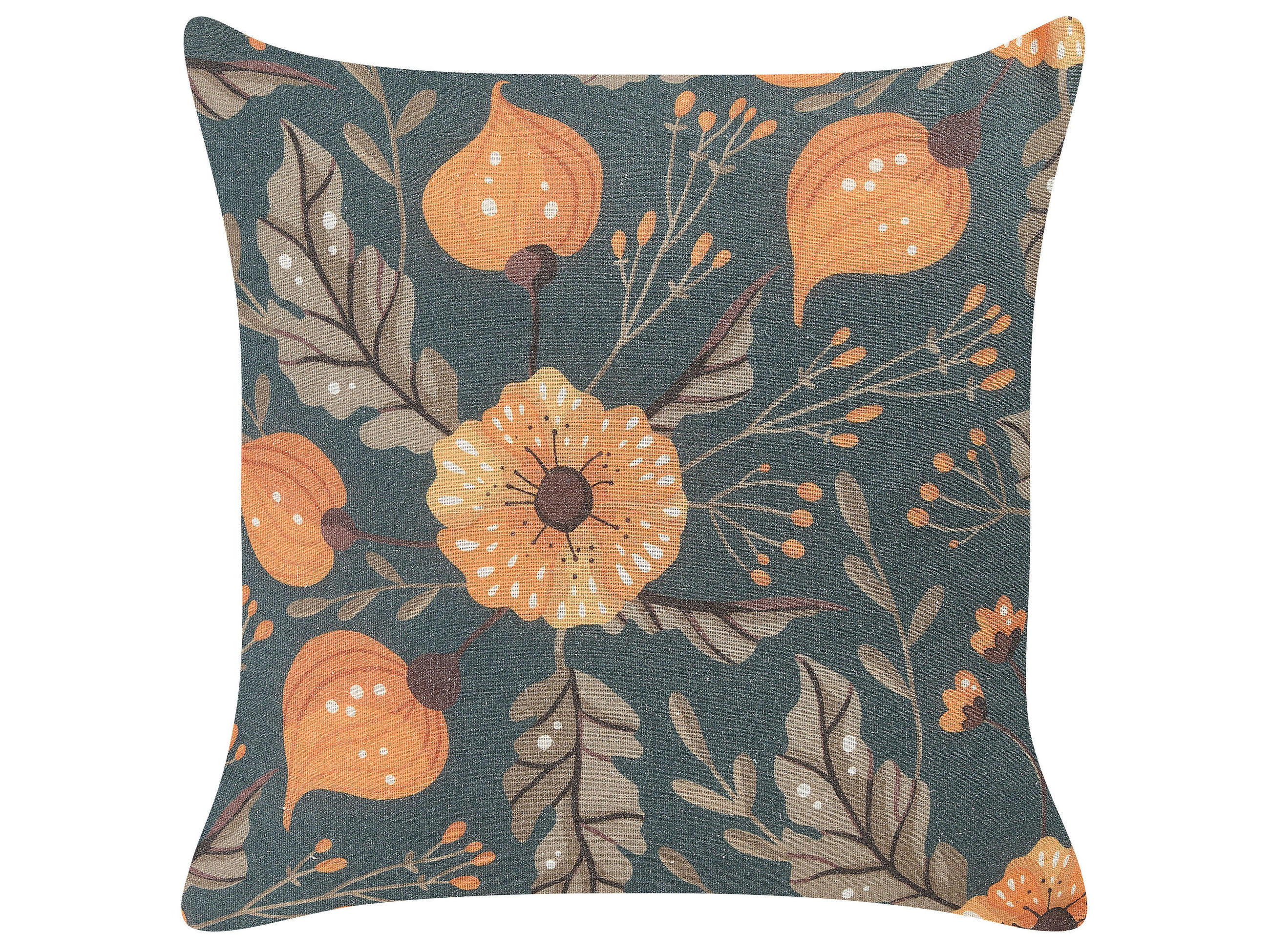 DEKOKISSEN 2er-Set Dunkelgrün 45/45 cm Sotol - Dunkelgrün, Textil (45/45cm) - Beliani