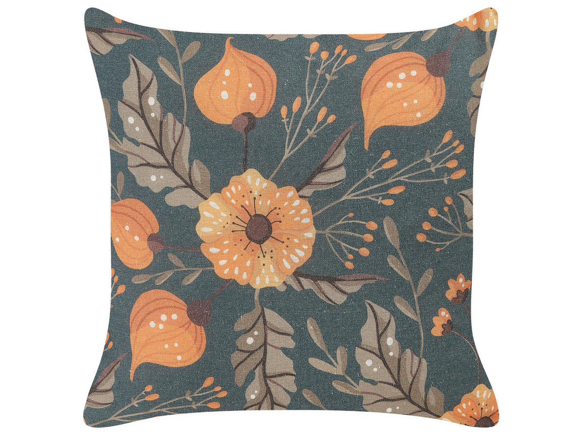 DEKOKISSEN 2er-Set Dunkelgrün 45/45 cm Sotol - Dunkelgrün, Textil (45/45cm) - Beliani