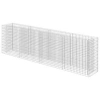 GABIONEN-HOCHBEET Verzinkter Stahl 360x50x100 cm - Silberfarben, Metall (360/100/50cm)