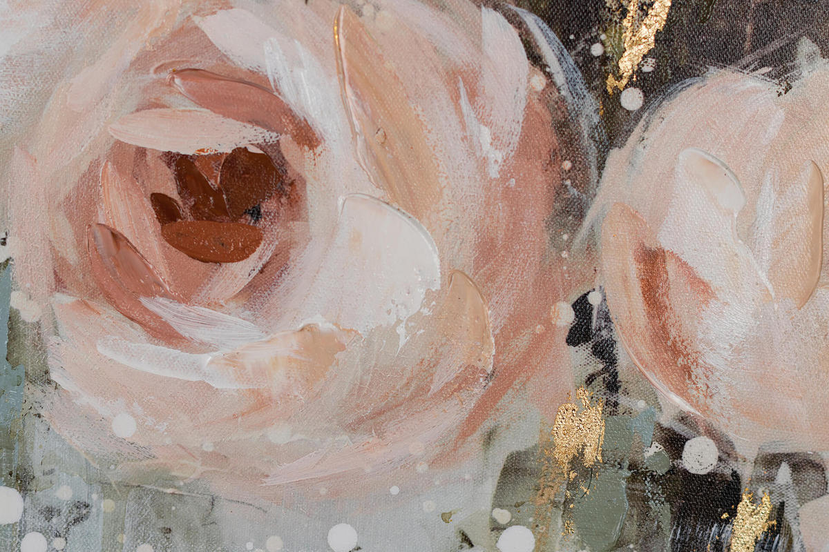 ACRYLBILD HANDGEMALT 90/60 cm - Beige/Grau, Holz/Textil (90/60cm) - KUNSTLOFT