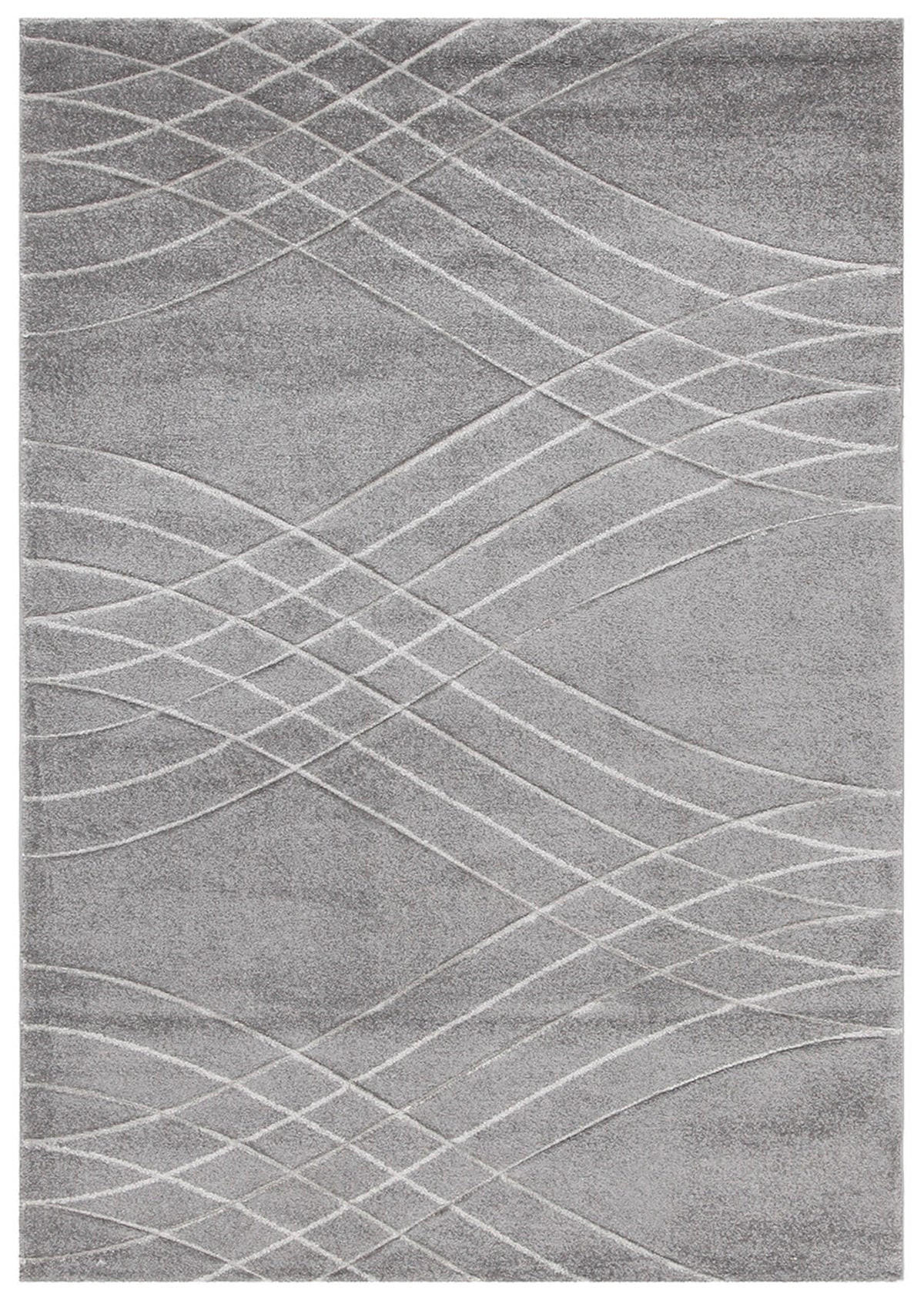 TEPPICH modern Flachgewebe BROWNIE Grau 160 x 230 cm - Grau, Textil (160/230cm) - Novatrend