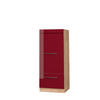MIKROWELLENSCHRANK Fame-Line Bordeaux Hochglanz 60 cm - Honigeiche/Bordeaux, Holzwerkstoff (60/153.6/58.1cm) - Vicco