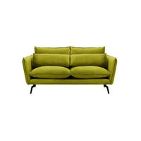 SOFA Layla 2,5-Sitzer-Velluto 9 - Olivgrün, Holz/Textil (197/95/98cm)