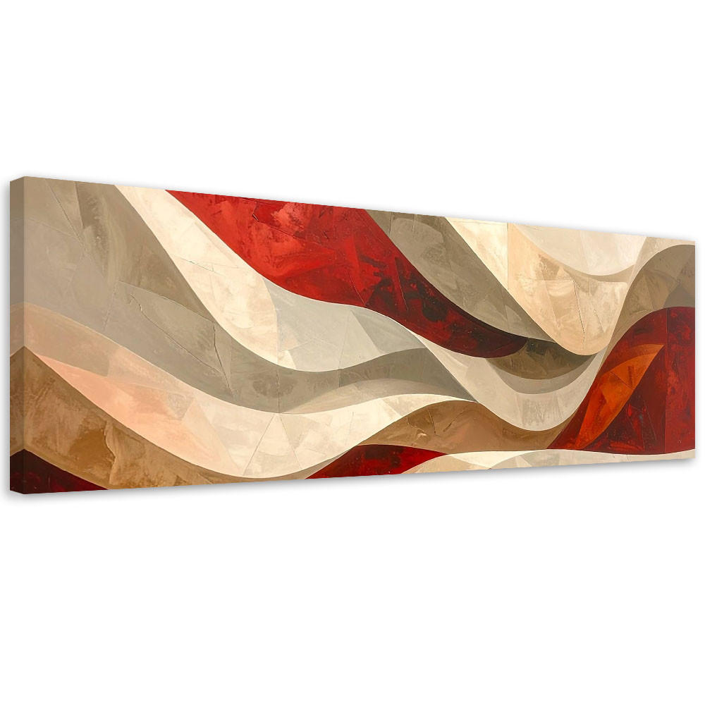 LEINWANDBILD 3D und geometrisch 90x30cm - Multicolor, Textil (90/30cm) - Feeby