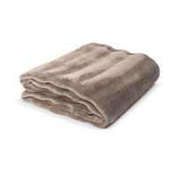 DECKE Furry - Taupe, Textil (200/1cm) - Mokebo