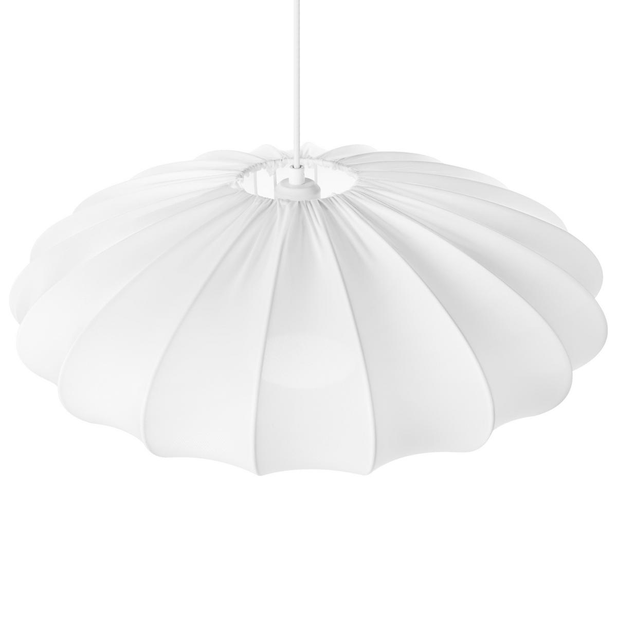 HÄNGELEUCHTE Weiß Guacara - Weiß, Textil (55/55/78cm) - Beliani