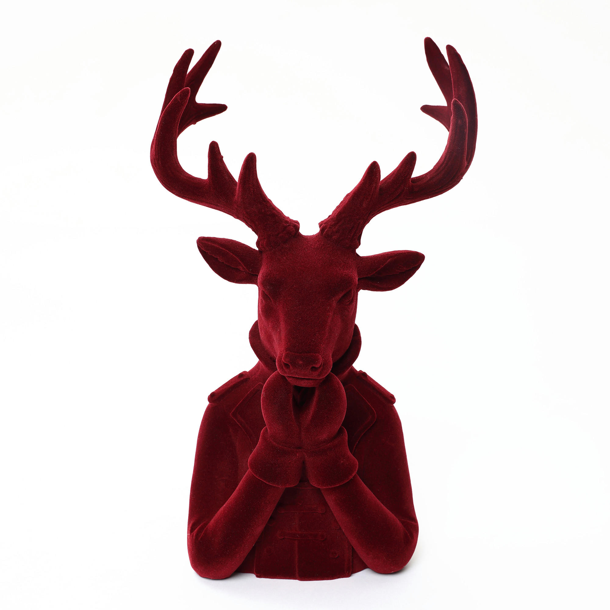 WEIHNACHTSDEKORATION HTHD0180 - Rot, Kunststoff (19/34/22cm) - Hometopia