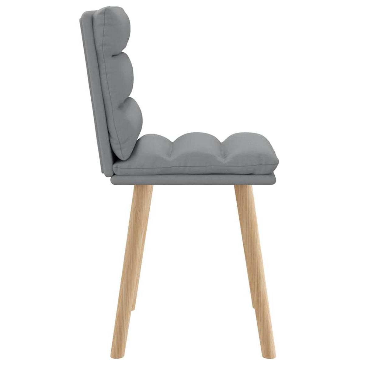 ESSZIMMERSTÜHLE 2 Stk. Hellgrau Stoff 45*54*86cm - Hellgrau, Metall (45/86/54cm) - ZMH