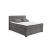 BOXSPRINGBETT 180x200 mit Bettkasten, Komfort-Topper & 7-Zonen-Tonnentaschen-Federkernmatratze - Anthrazit/Schwarz, Holz/Kunststoff (180/200cm) - ed exciting design