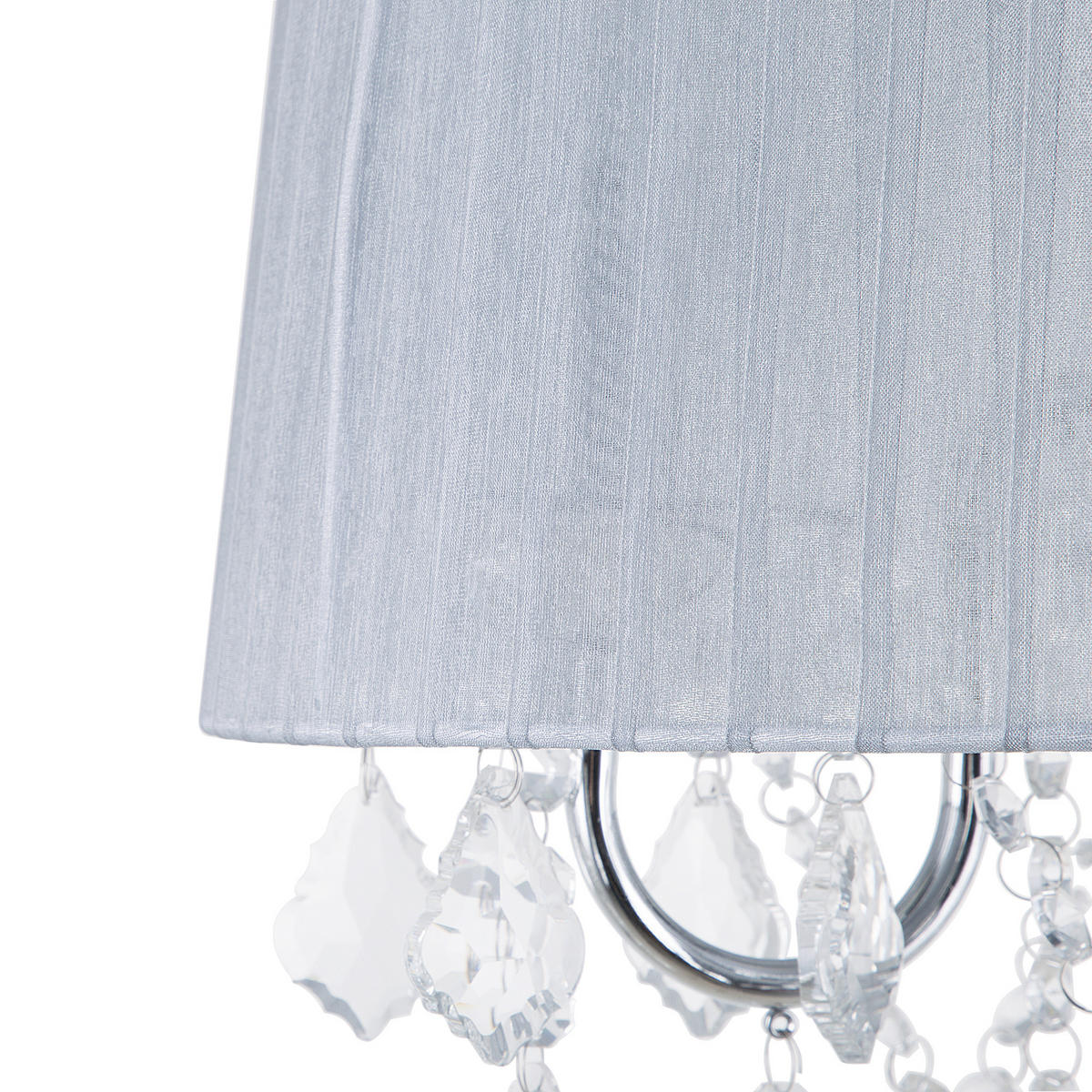 KRONLEUCHTER Evans 40/40/120 cm - Grau, Kunststoff (40/40/120cm) - Beliani