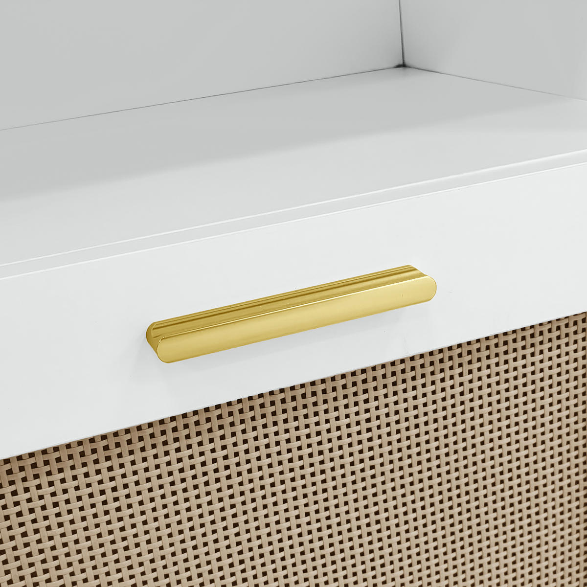 SCHUHSCHRANK aus MDF & Spanplatte 110x38x190cm in Natur mit Spiegel & LED - Naturfarben, Holzwerkstoff (110/190/38cm) - Modfu