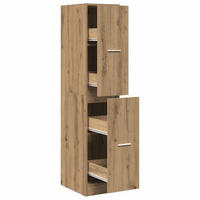 APOTHEKERSCHRANK Artisian Oak 30/41/144,5 Cm Holzwerkstoff - Braun, Holzwerkstoff (41/144.5/30cm) - vidaXL