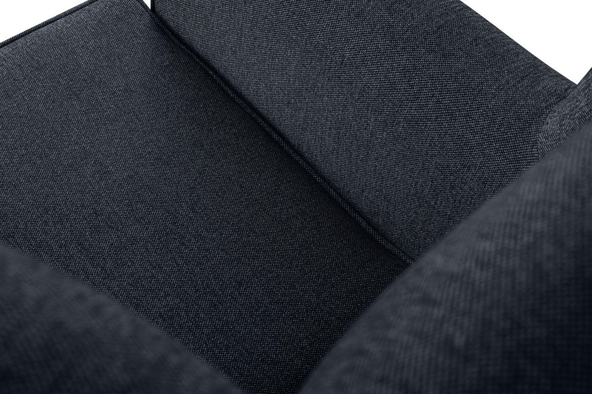 OHRENSESSEL MILES mit Armlehnen, navyblau - Blau/Grün, Holz/Textil (82/105/97cm) - KONSIMO®