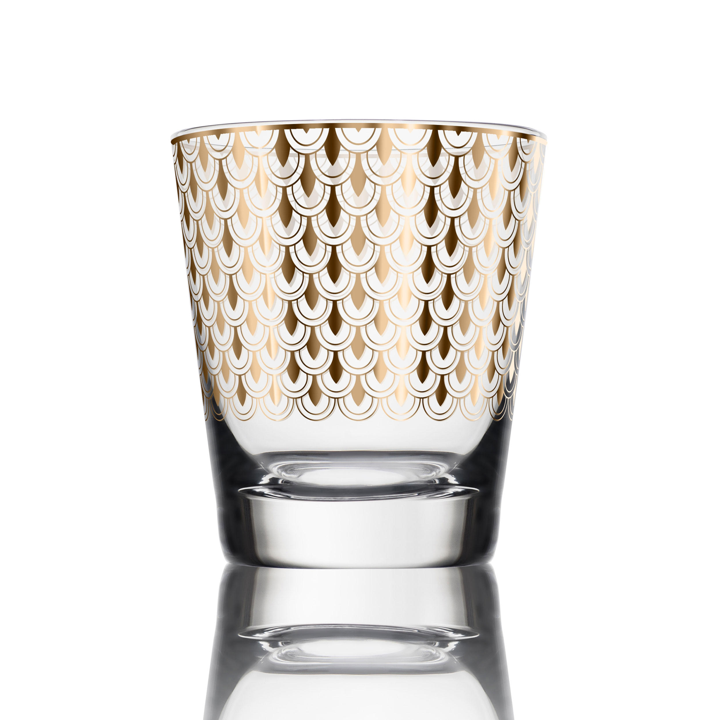 WINDLICHT First Gold, Glas, Gold, 9 cm - Goldfarben, Glas (8/9/8cm) - Goebel