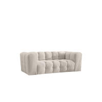 SOFA 2-Sitzer, Komfort, BALOO, Stoff Schenille, Ecru - Ecru, Holz (196/75/106cm) - Kaiser Möbel