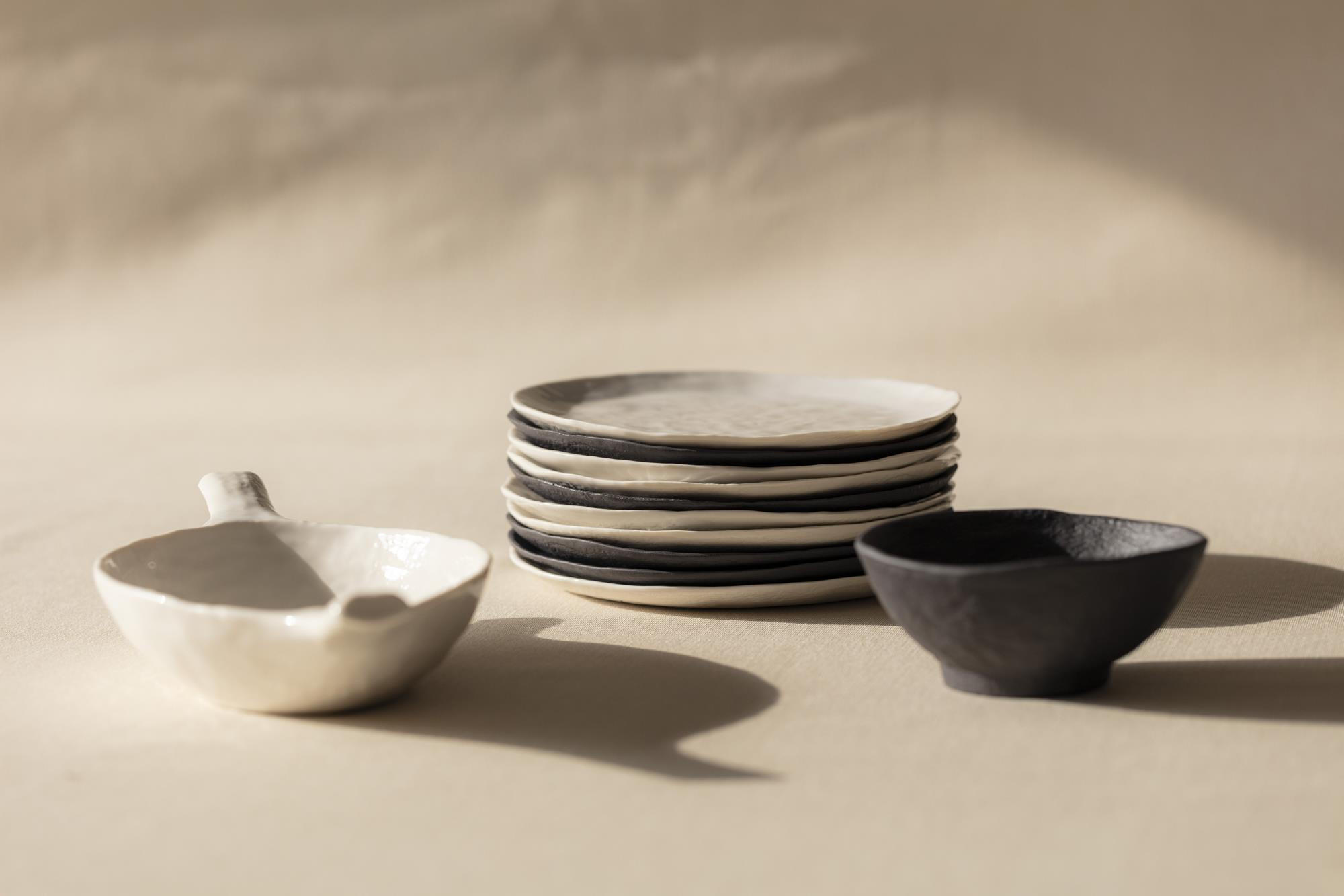 SCHÜSSEL YLI 10 CL Matt schiefer style - Schieferfarben, Keramik (10.5cm) - Revol Porcelaine France