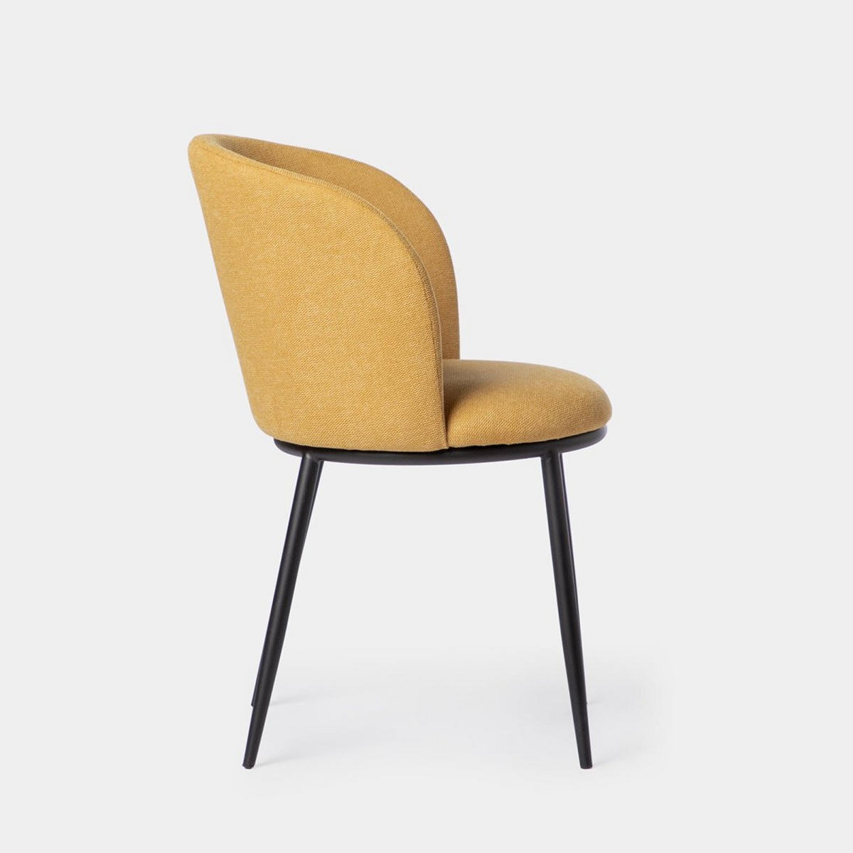 ESSZIMMERSTUHL Nolan Senf / Gelb 51 cm x 80 cm 2er-Set - Dunkelgelb, Textil (51/80/57cm) - Klast Home