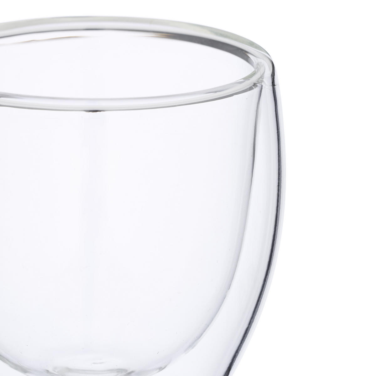 CAPPUCCINO-GLÄSER - Transparent, Glas/Metall (9/9/9cm) - Relaxdays