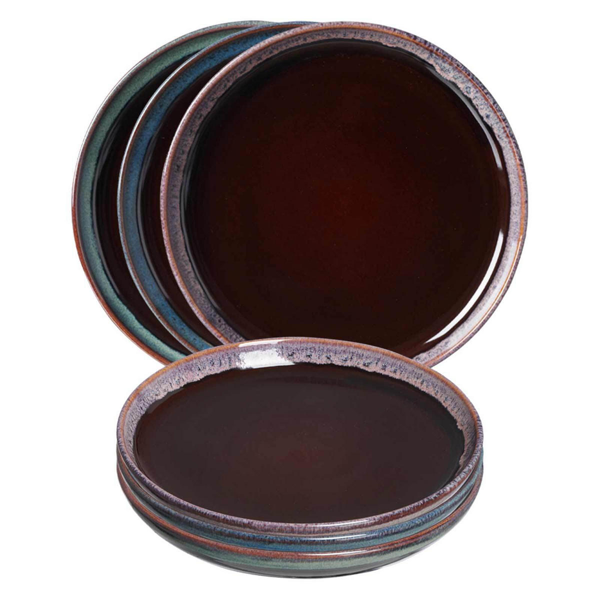 DESSERTTELLER Mongu bunt ø 20 cm 6er Set - Multicolor, Keramik (20cm) - Ritzenhoff Breker