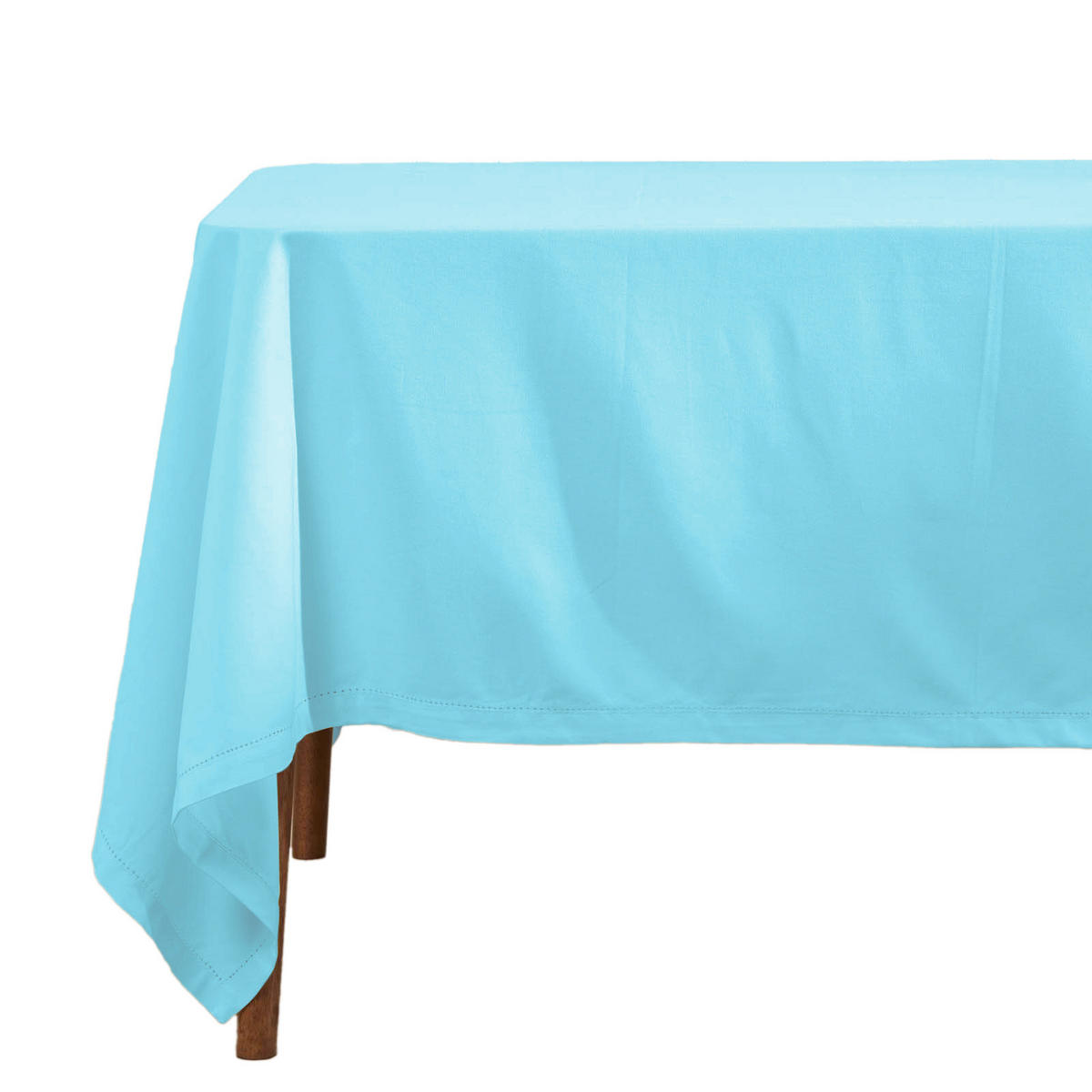 TISCHDECKE hellblau 178/300 cm, 100% Baumwolle - Hellblau, Textil (178/300cm) - Homescapes