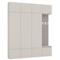 DULAP PENTRU HOL modern, set dulapuri: dulap pentru haine - dulap pentru pantofi, model cașmir 200/238/35 - cașmir, compozit lemnos (200/238/35cm) - RAUMHIRSCH FURNITURE