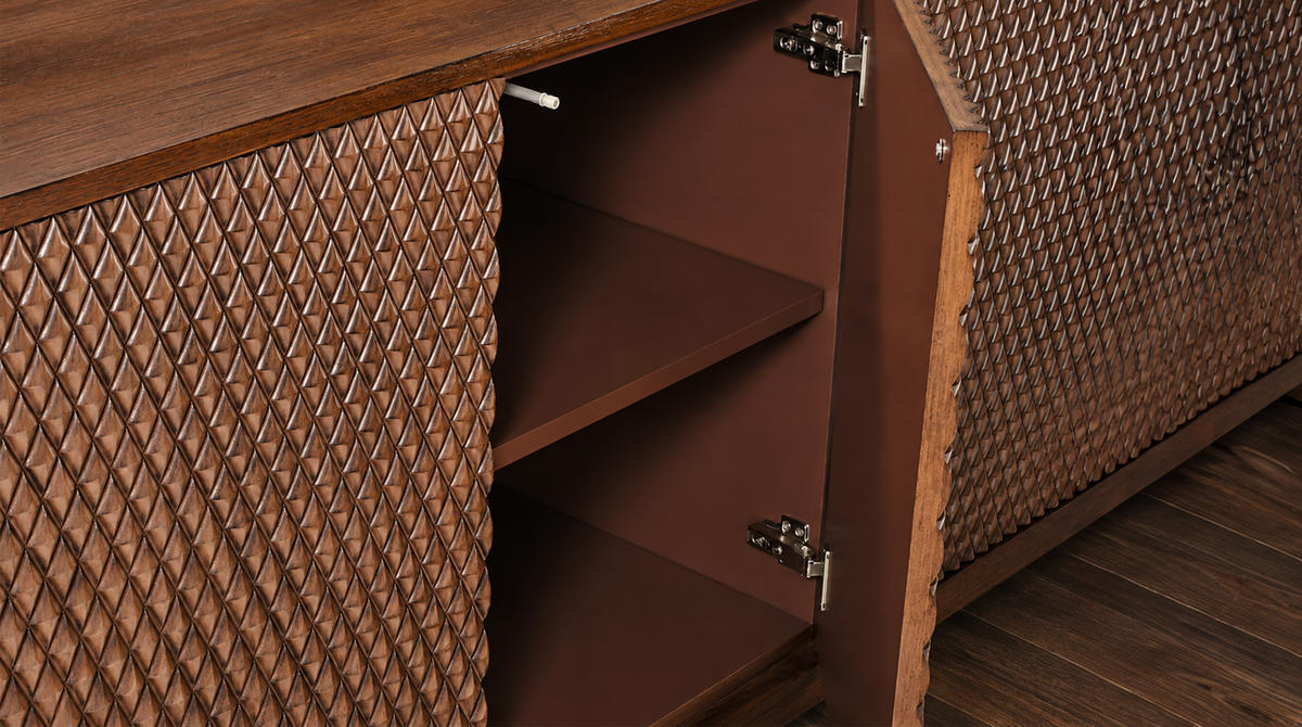SIDEBOARD COPAS Braun Holz - Braun, Eichenholz/Holz (180/85/40cm) - KAWOLA