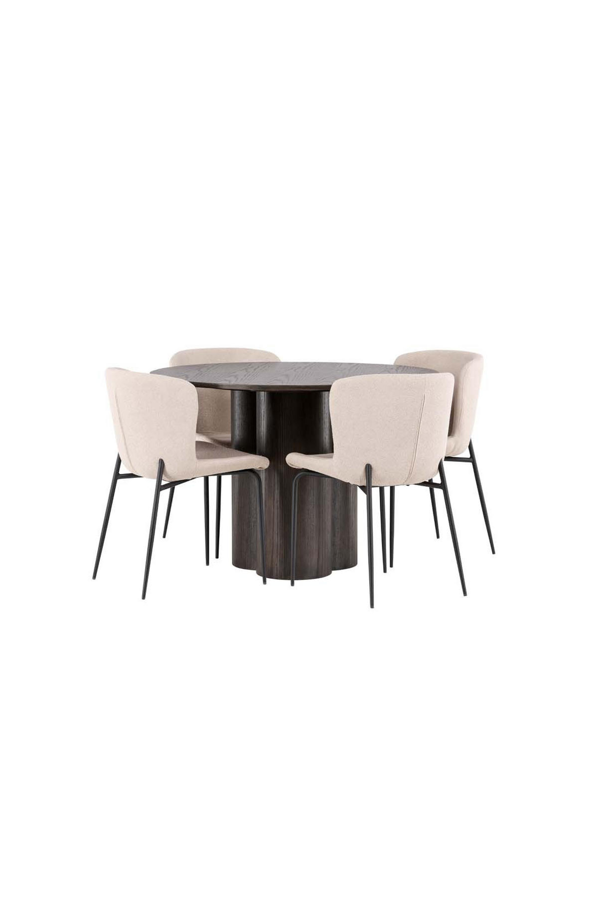 TISCHGRUPPE Mocca - Braun, Holzwerkstoff (110/75/110cm) - ebuy24