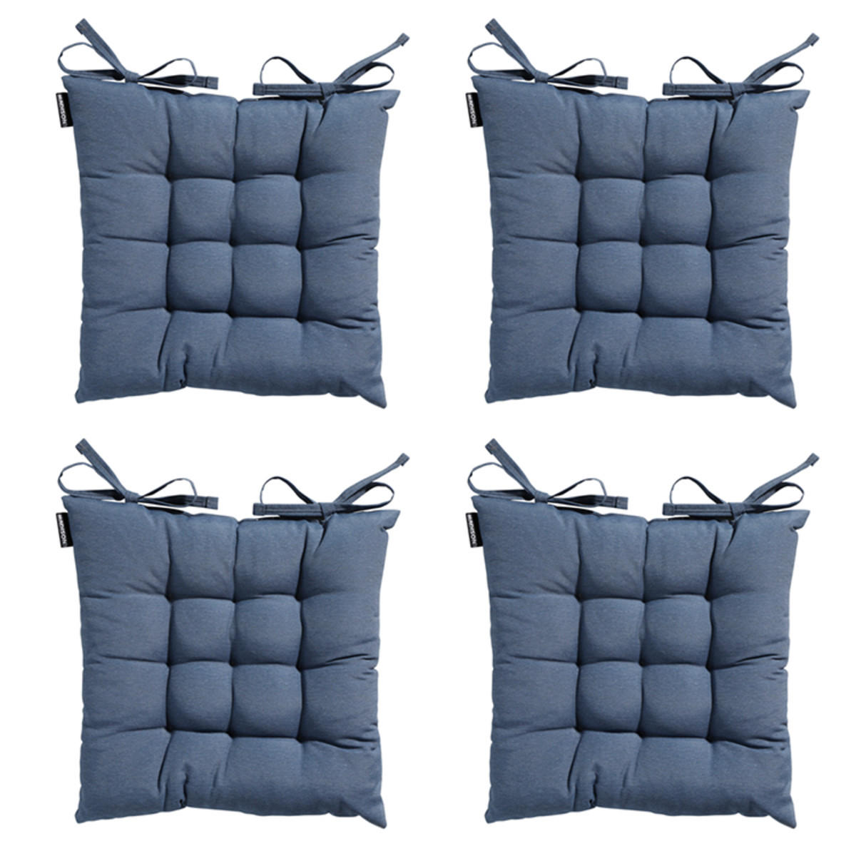 SITZKISSEN Panama 46/46 cm 4er-Set - Dunkelblau, Textil (46/6/46cm) - Madison