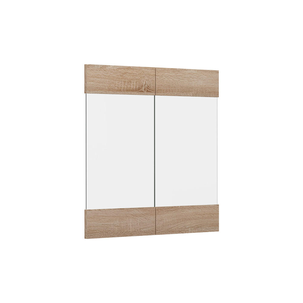 KÖKSFRONT R-Line Sonoma 59.2x59 cm möbelfront för väggskåp med glas Sonoma ek 59/59.2/1.6 cm
