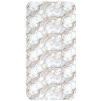 KÚPEĽŇOVÁ PREDLOŽKA Biela - zlatá - mramorová - sivá 60x120 cm - biela, textil/plast (60/120cm) - OnlyWow