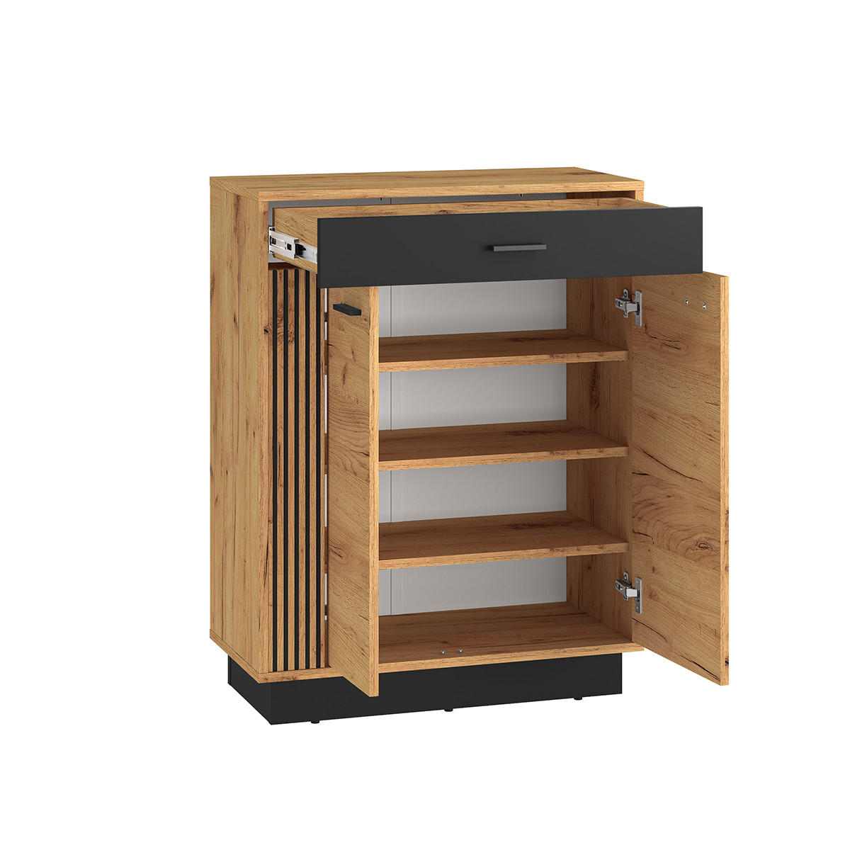 SCHUHMÖBEL Nilo Holz - Braun, Holzwerkstoff (70/91/34cm) - Petits-meubles