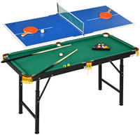 MULTIGAME Spieletisch - Blau, Holzwerkstoff (63/140cm) - SPORTNOW