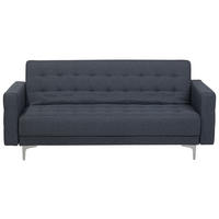 3-SITZER-SCHLAFSOFA Polsterbezug Dunkelgrau Aberdeen - Dunkelgrau, Textil (186/83/88cm) - Beliani