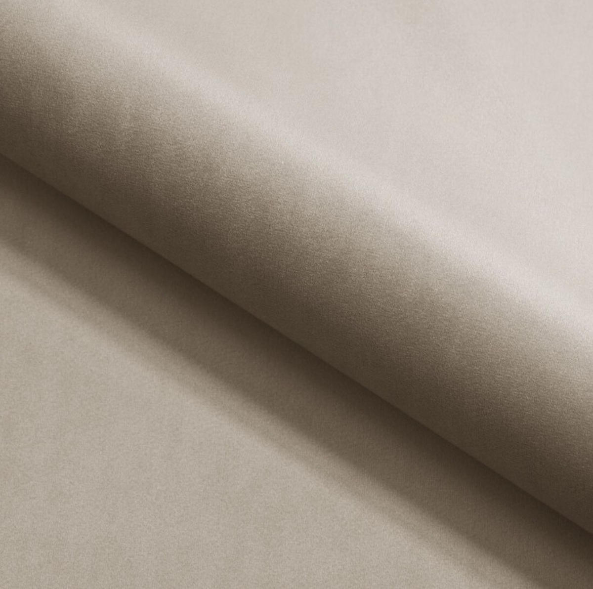ECKSOFA GLOSS mit Schlaffunktion, Ottomane & goldenen Füßen – Samtsofa im GLOSSour-Stil mit Zierkissen, 258x167x91 cm, Rechte, GRÜN - Beige, Holz/Textil (258/167cm) - DomoHome