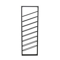 WEINREGAL Amore Schwarz 40/7/120 cm - Schwarz, Metall (7/120/40cm) - Light & Living