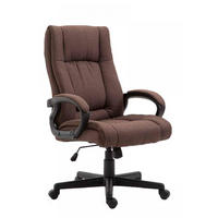 DREHSTUHL Stoff Braun - Schwarz/Braun, Kunststoff/Textil (66/106/70cm) - CLP