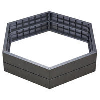 HOCHBEET-SYSTEM L, 6 Paneele inkl. Verbinder - Anthrazit, Kunststoff (110/25/110cm) - GARANTIA
