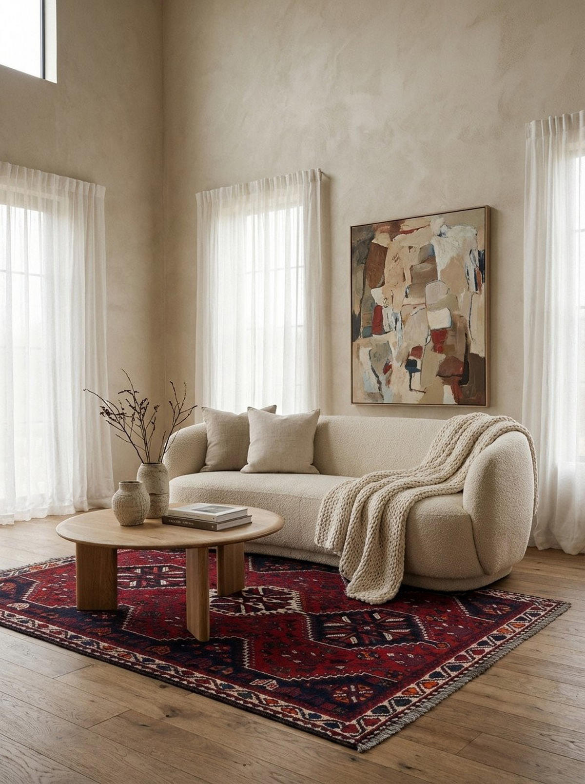 TEPPICH Gashgai Rot 172/126 cm Schurwolle - Rot, Textil (126/172cm) - Looma
