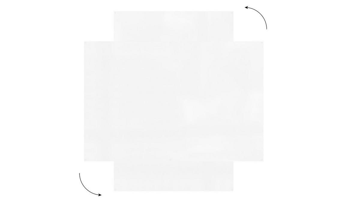 MAGNETPLATTE rahmenloses SLIMboard - Magnetisches trocken abwischbares Whiteboard 180x120 cm - Weiß, Metall (180/120/0.3cm) - ALLboards