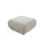 POLSTERHOCKER DELTA Modern Sitzhocker, Fußhocker Grau - Grau, Holzwerkstoff/Kunststoff (88/41/88cm) - MASSENO