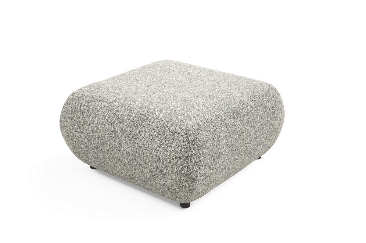 POLSTERHOCKER DELTA Modern Sitzhocker, Fußhocker Grau - Grau, Holzwerkstoff/Kunststoff (88/41/88cm) - MASSENO